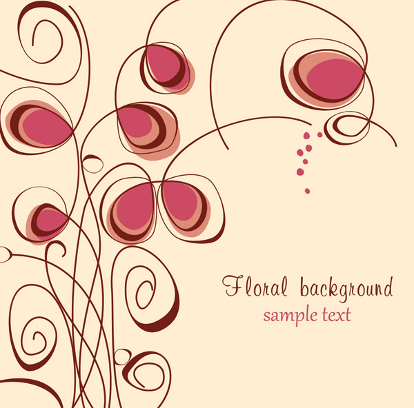 free vector The trend of handpainted pattern vector 4
